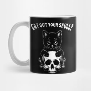 A Cute Black Cat Got Its Skull Mug